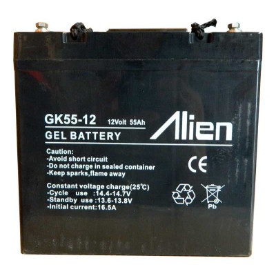 12V 55A Alien Gel Bateria